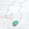 Sea Glass Trio Necklace