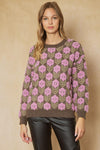 Funky Floral Sweater