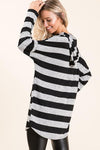 Oversized Striped Hoodie