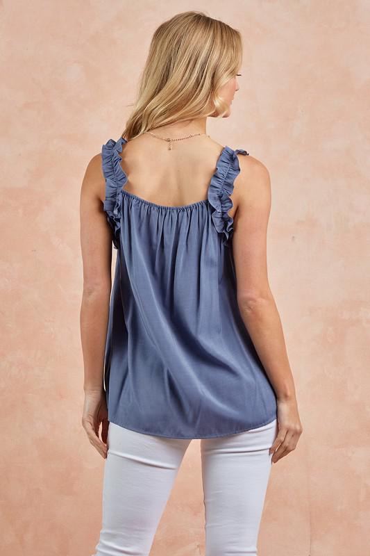 Frilled Strap Top
