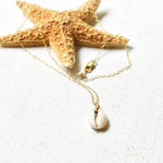 Cowrie Shell Necklace Gold