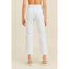 High Rise Classic Straight White Jeans