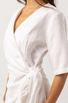 Santorini Tie Front Mini Dress
