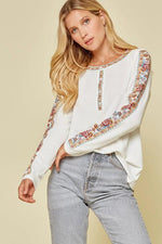 Fall Embroidery Top
