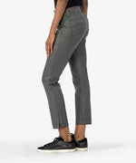 Reese Coated Ankle Straight Leg (Grey)